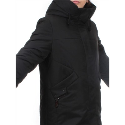 M-23169 BLACK Пальто зимнее женское (верблюжья шерсть)