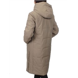 1120 DARK BEIGE Пальто зимнее облегченное женское (холлофайбер 150 гр.)