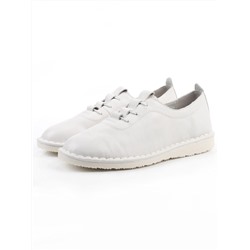 03-XKL23-038 WHITE Полуботинки женские (натуральная кожа)