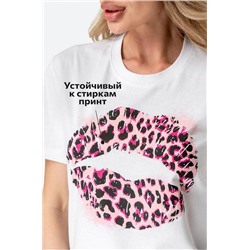 Футболка женская Поцелуй 9111А