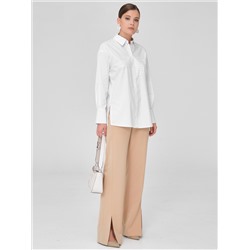 Блузка белая с принтом