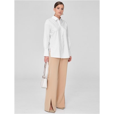 Блузка белая с принтом