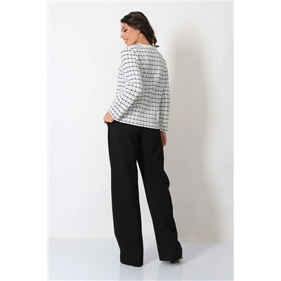 Жакет Д 3302/бело-черный