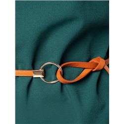 Платье из эластичного крепа с ремешком в подарок