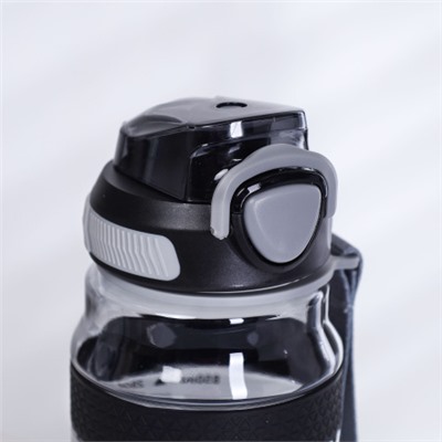 Бутылка для воды спортивная Woohooo H2O цвет Black + Gray 850 ml/ уп60