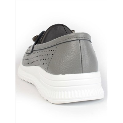 03-ZL-8861 DK. GRAY Полуботинки женские (натуральная кожа)
