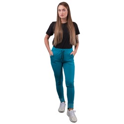 Брюки женские трикотажные со стразами 252594