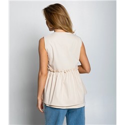 Жилет #КТ6502 (2), бежевый