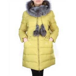 91577 YELLOW Пальто зимнее женское (200 гр. холлофайбера)