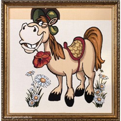 Картина гобелен 47x48 Красавчик / 10036-2 / иваново