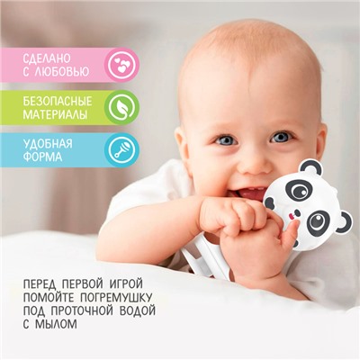 Погремушка «Милые зверята: Панда», на присоске