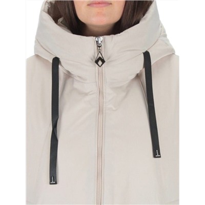 2392 LT. BEIGE Пальто зимнее женское (200 гр. холлофайбер)