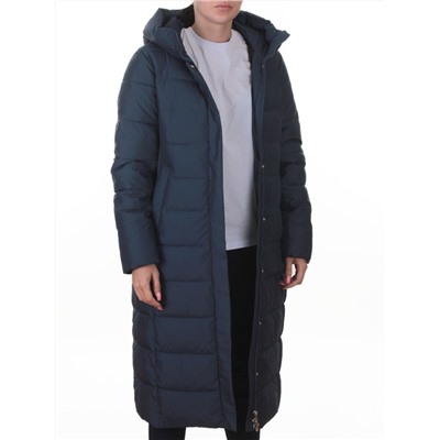 2037 BLUE Пальто зимнее женское (200 гр. холлофайбер)