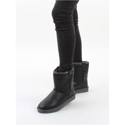 04-PAYH16-1Z BLACK Угги женские (натуральная кожа, 100% шерсть)