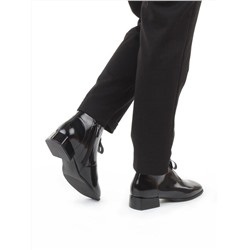 01-M43-17 BLACK Ботинки демисезонные женские (натуральная кожа)