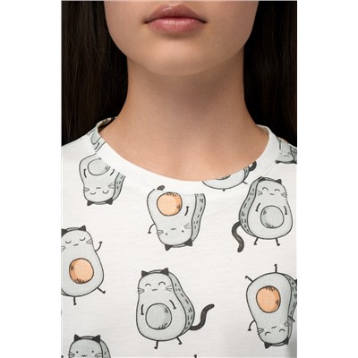 Хлопковая пижама для девочки с шортами Happyfox