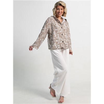 Пыльник Летний день (бело-коричневый) Б15152-8М