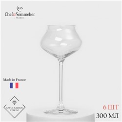 Набор бокалов для вина Chef&Sommelier MACARON, 300 мл, хрустальное стекло, 6 шт.
