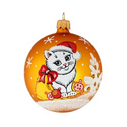 Елочный шар Кот С863 Мешок