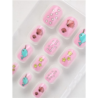 Детские накладные ногти Mermaid Dream, 12 шт.