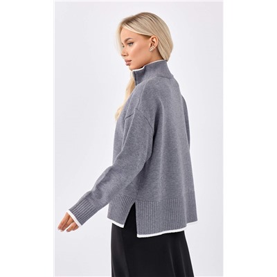 Джемпер FW-3519 grey melange