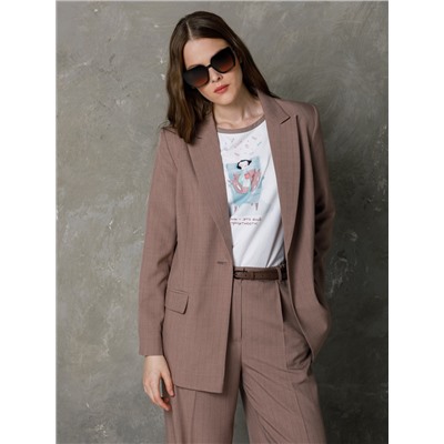 Футболка оверсайз белая с принтом