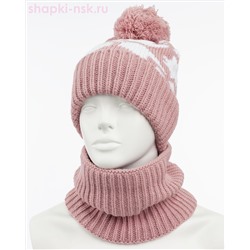 Q 201 D 201 Комплект флис (колпак+снуд) (52-54)