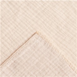 Пелёнка муслиновая Крошка Я "Beige", 135х100 см, двухслойная, 100 % хлопок