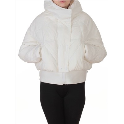 H24-033 WHITE Куртка пуховая зимняя женская (пух)