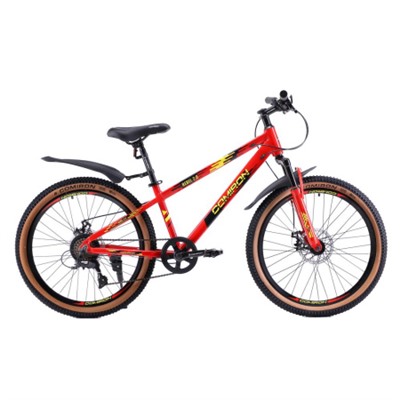 Велосипед 24" рама 13" 7sp COMIRON REBEL красный