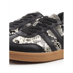 03-B73C-129A BLACK Полуботинки спортивные женские (натуральная кожа)