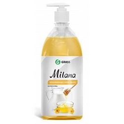 Крем-мыло жидкое увлажняющее "Milana молоко и мед" (флакон 1000 мл)