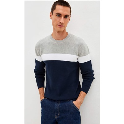 Свитер P521-1568 d.blue