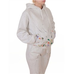 005 LT. GRAY Костюм спортивный зимний женский (95% хлопок, 5% полиэстер)