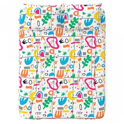 Простыня ясельная 100х150см "Каляка-Маляка", бязь "Комфорт" 121г/м2, хлопок 100%, упаковка "эконом" ПВХ 28х41см, "Домашняя мода" (Россия)