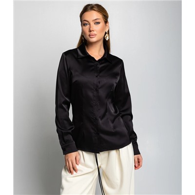 Блуза #ОКТ025022, чёрный