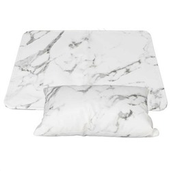 Nail Art Набор для маникюра подушка с подложкой, подушка 11,7 х 25,5 см, подложка 38 х 28 см, белый мрамор