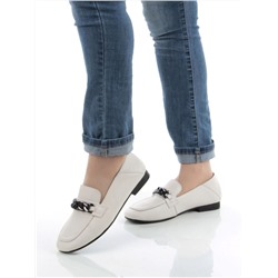 03-DCO117-2 BEIGE Лоферы женские (натуральная кожа)