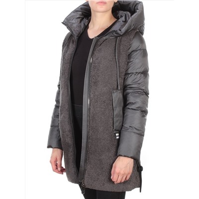 D6816 DARK GRAY Куртка зимняя женская  KARERSITER (200 гр. холлофайбера)