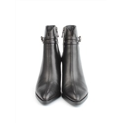 04-M3-L835 BLACK Ботильоны зимние женские (натуральная кожа, натуральный мех)