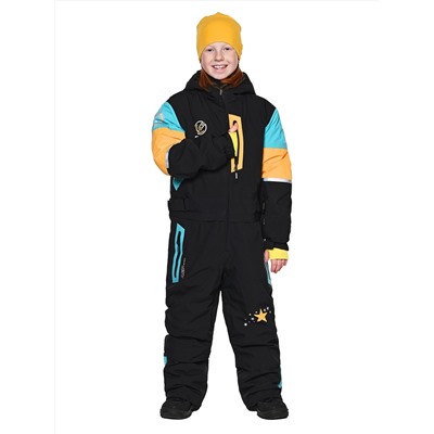 Комбинезон T-9080 Черный-голубой