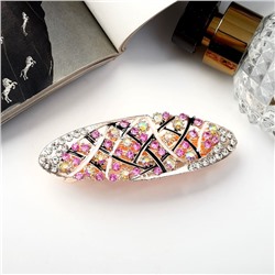 Заколка - автомат для волос QF «Престиж», переплёт, 9 см