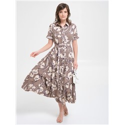 Платье ярусное с поясом