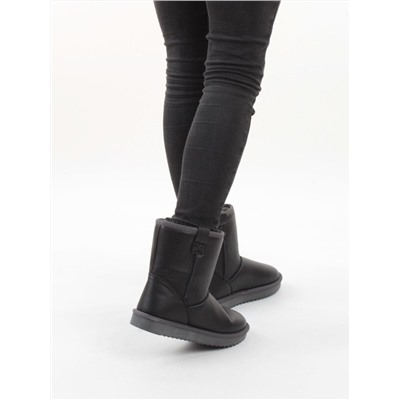 04-PAYH16-1Z BLACK Угги женские (натуральная кожа, 100% шерсть)