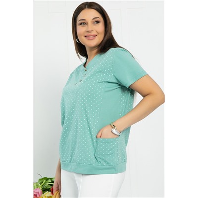 Блуза Ваниль (олива) Б12852-20М