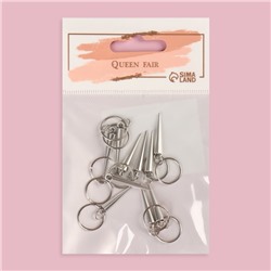 Пирсинг для волос «Клин», 4.1×1.3 см, 10 шт., серебристый