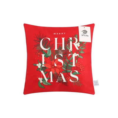 Наволочка декоративная новогодняя «Этель. Рождество», 40×40 см, велюр