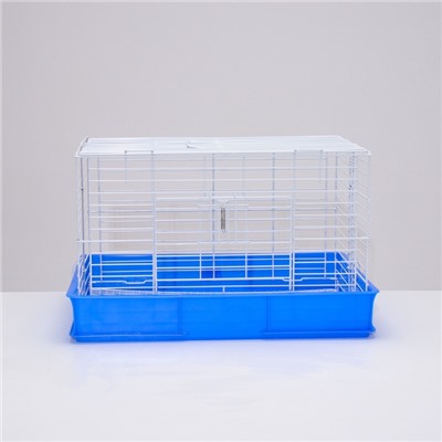Клетка для кроликов RT-1, 62 х 42 х 39 см, синяя