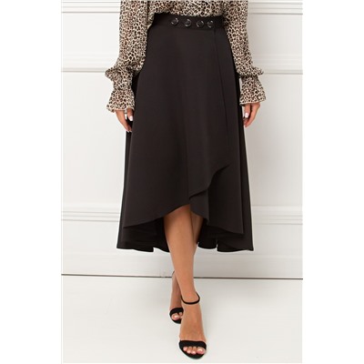 Юбка чёрная на запах Эмбер №3