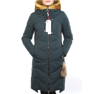YRM10522 DK. GREEN Пальто зимнее на холлофайбере Obralite
